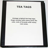 Vintage huge TEA TAG COLLECTION over 500 total with many die cuts and rare ones