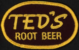 Vintage uniform patch TEDS ROOT BEER small oval shaped new old stock n-mint+