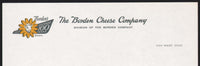 Vintage letterhead THE BORDEN CHEESE COMPANY Elsie pictured 1957 Van Wert Ohio