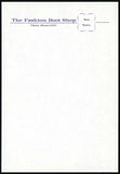 Vintage letterhead THE FASHION BOOT SHOP Shoes Hosiery Clinton Missouri n-mint+