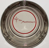 Vintage glass ashtray THE MUEHLEBACH hotel Kansas City Missouri smoked glass