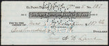 Vintage bank check THE STATE NATIONAL BANK OF EL PASO dated 1925 El Paso Texas