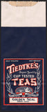 Vintage bag TIEDTKES TEAS Golden Seal 1/2lb size Toledo Ohio new old stock n-mint