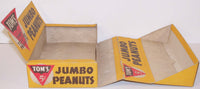 Vintage box TOMS JUMBO PEANUTS 5 cent display box Tom Huston Columbus GA Rare