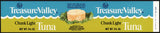 Vintage label TREASURE VALLEY Tuna Boise Idaho 9 1/4oz size new old stock n-mint+