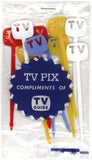 Vintage cocktail picks TV GUIDE TV PIX set of 10 in the original package unused n-mint+