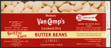 Vintage label VAN CAMPS Butter Beans Stokely Indianapolis Indiana unused n-mint+