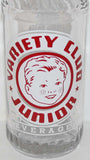 Vintage soda pop bottle VARIETY CLUB JUNIOR boy pictured Hires Columbus Ohio n-mint
