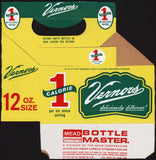 Vintage soda pop bottle carton VERNORS 1 Calorie Deliciously Different unused