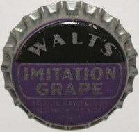 Vintage soda pop bottle cap WALTS GRAPE Springfield MO cork lined new old stock