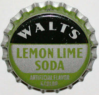 Vintage soda pop bottle cap WALTS LEMON LIME Springfield MO cork new old stock