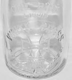 Vintage milk bottle WHITE CROSS DAIRY embossed pint Pittsfield Massachusetts n-mint