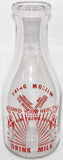 Vintage milk bottle WILSON DAIRY For Victory Guards TRPQ pyro quart Ferndale Washington