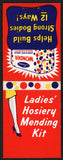 Vintage WONDER BREAD Ladies Hosiery Mending Kit loaf pictured new old stock n-mint