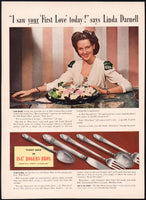 Vintage magazine ad 1847 ROGERS BROS SILVERPLATE 1941 picturing Linda Darnell