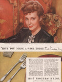 Vintage magazine ad 1847 ROGERS BROS silverplate from 1944 Loraine Day Dr Wassel