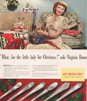 Vintage magazine ad 1847 ROGERS BROS silverplate 1940 picturing Virginia Bruce