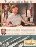 Vintage magazine ad 1847 ROGERS BROS SILVERPLATE 1941 Laraine Day pictured