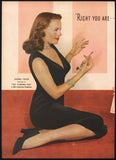 Vintage magazine ad 1881 ROGERS SILVERPLATE 1947 Jeanne Crain pictured two page
