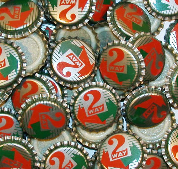 Soda pop bottle caps Lot of 12 plastic lined 2 WAY unused and new old stock