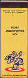 Vintage matchbook cover 40TH BOMBARDMENT GROUP Dumbo insignia by Walt Disney