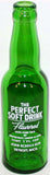 Vintage soda pop bottle 4% The Perfect Soft Drink John Scheu Detroit 1946 green