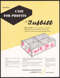 Vintage flyer 7 UP white wooden crate Gideon Anderson Lumber Missouri n-mint+