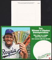 Vintage bottle ringer 7 UP dated 1981 George Brett Royals with tickets n-mint+