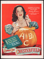 Vintage magazine ad ABC CHESTERFIELD cigarettes 1947 Dorothy Lamour Wild Harvest