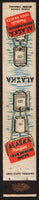 Vintage matchbook cover ALASKA WATER PURIFIERS Protects Your Health purifier pictured