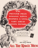 Vintage magazine ad ALL THE KINGS MEN movie from 1949 Robert Penn Warren book