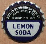 Vintage soda pop bottle caps AMERICAN BOTTLING Collection of 2 different cork lined