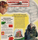 Vintage magazine ad AMERICAN FLYER 1946 A C Gilbert train and Erector set pics