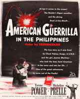 Vintage magazine ad AMERICAN GUERRILLA movie from 1950 Tyrone Power Prelle