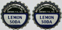 Soda pop bottle caps Lot of 12 AMERICAN LEMON SODA cork unused new old stock