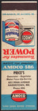 Vintage matchbook cover AMOCO Permalube Motor Oil gas globe Prices Hagerstown MD