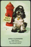 Vintage playing card APEX CLEANERS Flanders 2-4141 Butch the Dog Albert Staehle