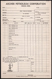 Vintage receipt ARCHER PETROLEUM indian pictured Omaha Nebraska unused n-mint+