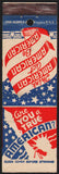Vintage matchbook cover ARE YOU A TRUE AMERICAN with Statue of Liberty pictured