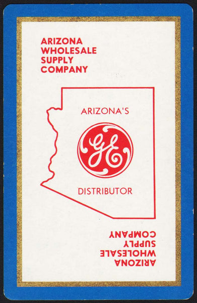 Vintage playing card ARIZONAS GE DISTRIBUTOR Arizona Wholesale Supply Company