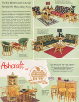 Vintage magazine ad ASHCRAFT by Heywood Wakefield from 1951 picturing furniture