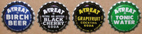 Vintage soda pop bottle caps A TREAT Collection of 4 different new old stock
