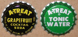 Vintage soda pop bottle caps A TREAT Collection of 4 different new old stock