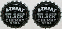 Soda pop bottle caps Lot of 25 A TREAT BLACK CHERRY SODA unused new old stock