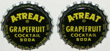 Soda pop bottle caps Lot of 25 A TREAT GRAPEFRUIT COCKTAIL unused new old stock
