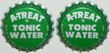 Soda pop bottle caps Lot of 100 A TREAT TONIC WATER plastic lined new old stock