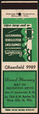 Vintage matchbook cover ATWOOD PHARMACY Alex N Mankowski West Allis Wisconsin