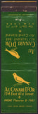 Vintage matchbook cover AU CANARI D'OR Restaurant and Bar bird pictured New York