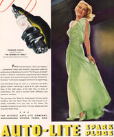Vintage magazine ad AUTOLITE SPARK PLUGS 1937 actress Madeleine Carroll pictured