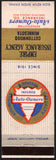 Vintage matchbook cover AUTO OWNERS Empire Insurance Agency Cottonwood Minnesota